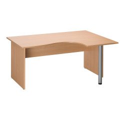 Mesa compacta Altys ala derecha 160 cm patas rectas