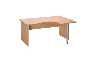 Mesa compacta Altys ala derecha 160 cm patas rectas