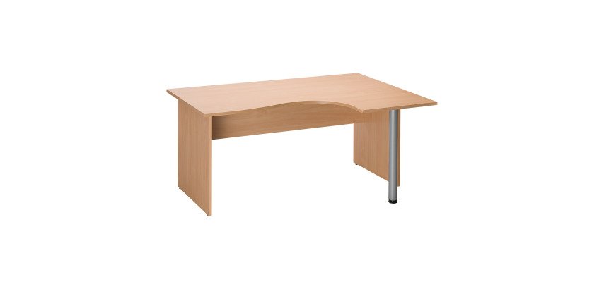 Bureau compact L.160 cm hêtre Altys piètement Bois