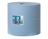 Bobine d'Essuyage Plus bleue W1/2 Tork, absorbant, 750 feuilles