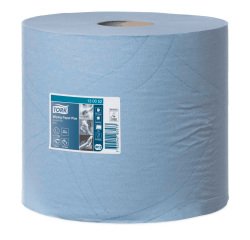 Bobine d'Essuyage Plus bleue W1/2 Tork, absorbant, 750 feuilles