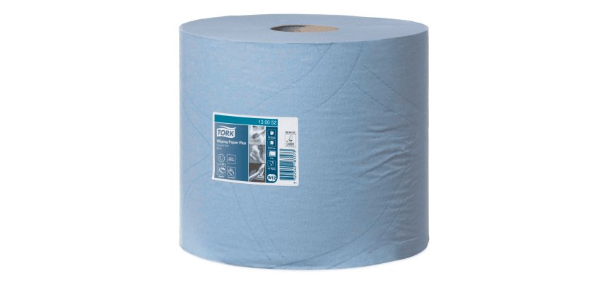 Bobine d'Essuyage Plus bleue W1/2 Tork, absorbant, 750 feuilles