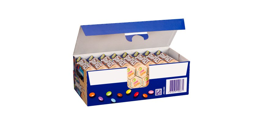 Bonbons Hexatube Smarties - 38 g