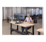 Fellowes braccio monitor doppio con piedistallo Professional Series Altezza regolabile 32 pollici nero