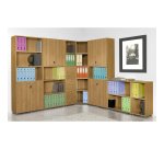 Avila bookcase, low or high, 32 cm high, in two widths
