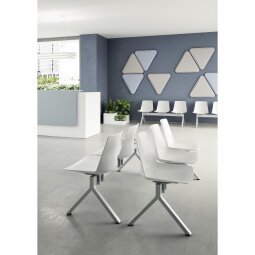 Pannelli fonoassorbenti Quadrifoglio LightSound triangolo Beige 280 x 500 mm 3 unità