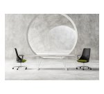 Sedia direzionale Cicero in rete nera