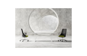 Sedia direzionale Cicero in rete nera