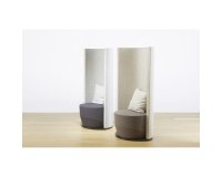 Poltrona fono-isolante italiansedioliti Acapulco Tessuto grigio