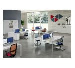 Pannello divisorio fonoassorbente Quadrifoglio Lightsound Azzurro 1.200 x 330 mm