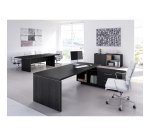 Scrivania manageriale Florida p 90 x h 74 cm con mobile di servizio portante reversibile