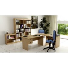 Postazione lavoro Home-Office Noce 1.830 x 1.320 x 720 mm