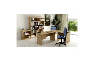 Postazione lavoro Home-Office Noce 1.830 x 1.320 x 720 mm
