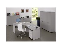 Scrivania con gambe pannello Lione p 80 x h 72 cm