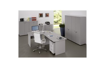 Scrivania con gambe pannello Lione p 80 x h 72 cm