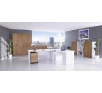 Siena desk with panel legs, d 80 x h 74 cm
