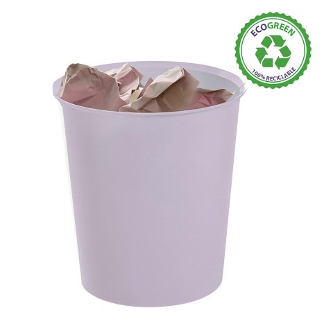 Papelera Archivo 2000 Ecogreen 18 L 100% reciclada Malva