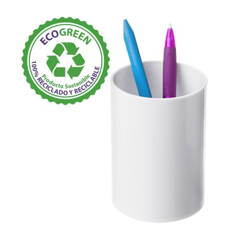 Cubilete portalápices Archivo 2000 Ecogreen 100% reciclado Blanco