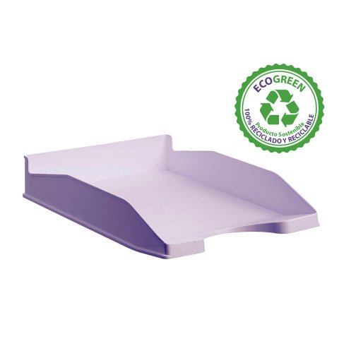 Bandeja de correo Archivo 2000 Ecogreen 100% reciclada Malva