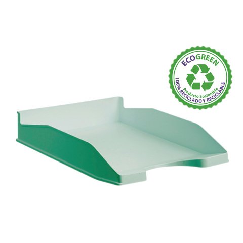 Bandeja de correo Archivo 2000 Ecogreen 100% reciclada Verde pastel