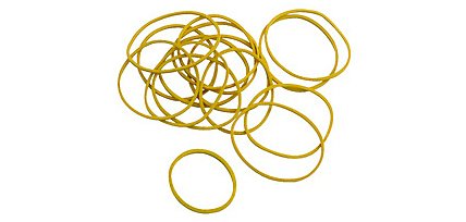 Elastici 100 mm giallo 1 kg