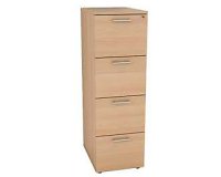 Hanging file cabinet with 2, 3 or 4 drawers lenght 49 x depth 55 cm in beech wood