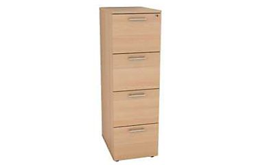 Hanging file cabinet with 2, 3 or 4 drawers lenght 49 x depth 55 cm in beech wood