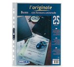 Buste a perforazione Universale Favorit L'Originale A3 - 30 x 42 cm polipropilene trasparente finitura liscia lucida spessore altissimo 10 unità