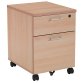 Drawer unit on wheels 2 drawers Easy Beech 430 x 550 x 595 mm