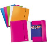 Leitz Folder with 3 flaps WoW A4 Blue Cardboard