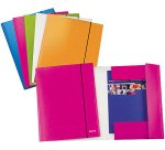 Cartellina tre lembi con elastico Leitz WOW 