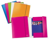 Cartellina tre lembi con elastico Leitz WOW 