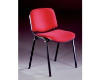 Sedia attesa Classic Dado in tessuto rivestimento ignifugo Unisit colore rosso