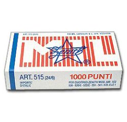 Punti metallici Zenith 24/8 1.000 pezzi