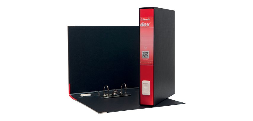 Registratore Protocollo dorso 5 cm Dox Esselte rosso in confezione convenienza 7+1 in omaggio