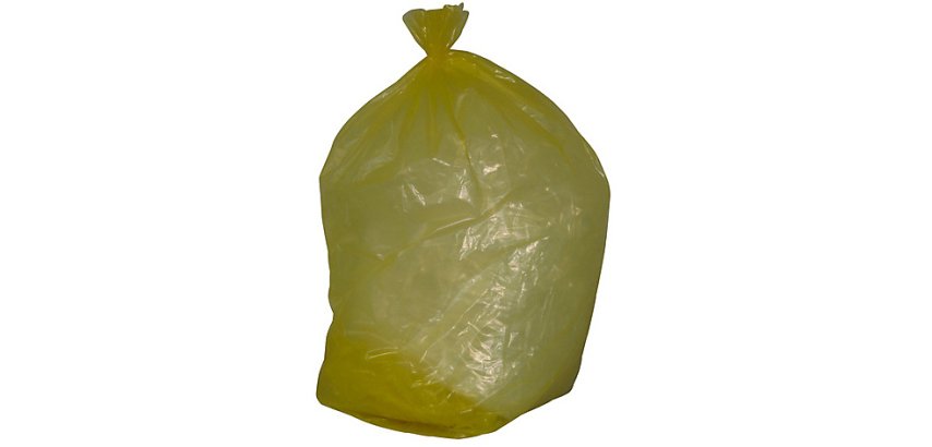 Sacchi con legacci 30 lt Giallo 100 unità