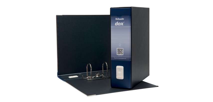 Registratore Commerciale dorso 8 cm Dox Esselte blu in confezione convenienza 11+1 in omaggio