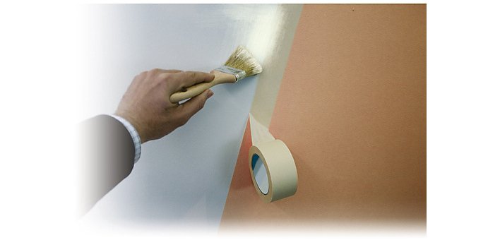 Nastro adesivo in carta per mascheratura 25 mm x 50 m bianco