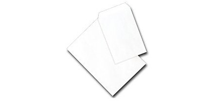 Buste a sacco Blasetti 100 g/m² bianco senza finestra chiusura autoadesiva 25 unità