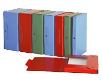 Scatole Progetto Bruneau ''Classic'' rosso cartone Dorso 7.0 cm 5 unità