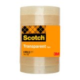 Nastri adesivi Scotch 508 Senza solventi, Ecocompatibile acrilico 19 mm x 66 m trasparente 8 rotoli