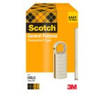 Nastri adesivi Scotch 508 Senza solventi, Ecocompatibile acrilico 19 mm x 66 m trasparente 8 rotoli