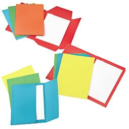 Folders with three flaps Bruneau in Bristol cardboard 25 x 34.5 cm without printed lines 25 units