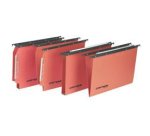 Cartelle Sospese Cartesio per Armadi interasse 33 cm, Fondo a V, Confezione da 25 p.zi, Colore Arancio