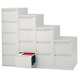 Classificatore Bisley per cartelle sospese grigio 470 x 622 x 1.321 mm