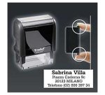 Timbro Trodat Printy 4915 personalizzato  70 x 25 mm max 7 righe nero