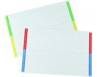 Etichetta/Indice in Cartoncino con Bordi Colorati per Cartelle Sospese da Armadio Pacco da 400 etichette, Colori Assortiti