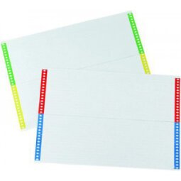 Etichette colorate in cartoncino per cartelle sospese armadio