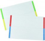 Etichetta/Indice in Cartoncino con Bordi Colorati per Cartelle Sospese da Armadio Pacco da 400 etichette, Colori Assortiti