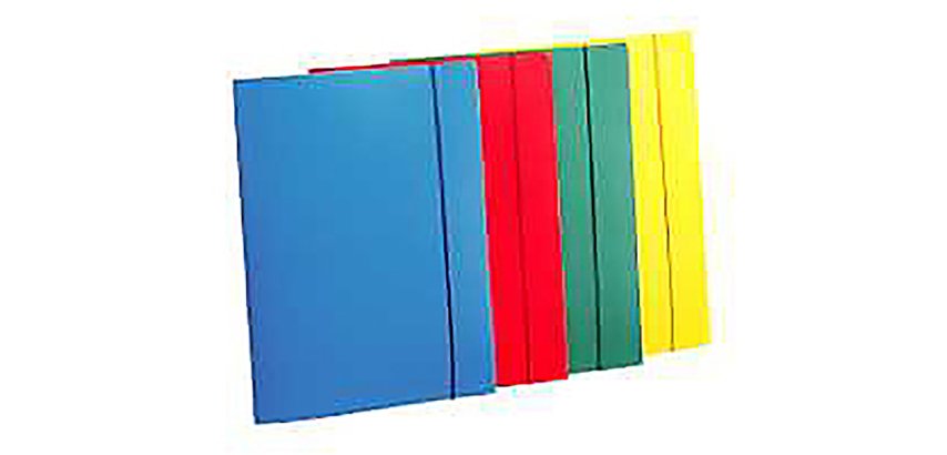 Cartellina 3 lembi con elastico Leonardi PP 10pz 